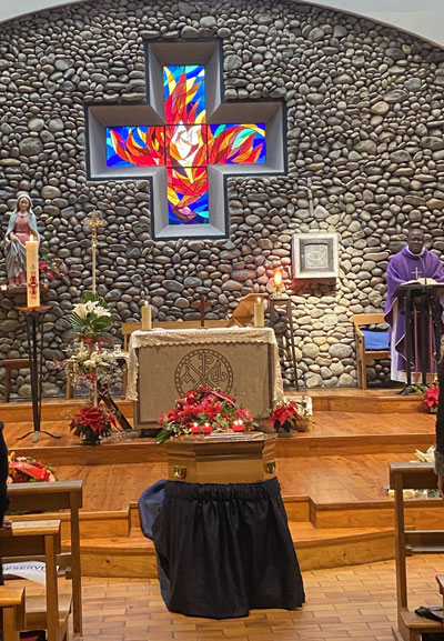 Samedi 3 janvier 2026. Pau (64), église Sainte Thérèse, obsèques de Robert Massard, grand baryton français, centenaire